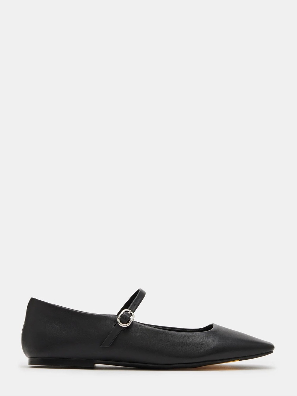 Maple Mary Jane Ballet Flat — Black Leather — 8 - Picture 4 of 11